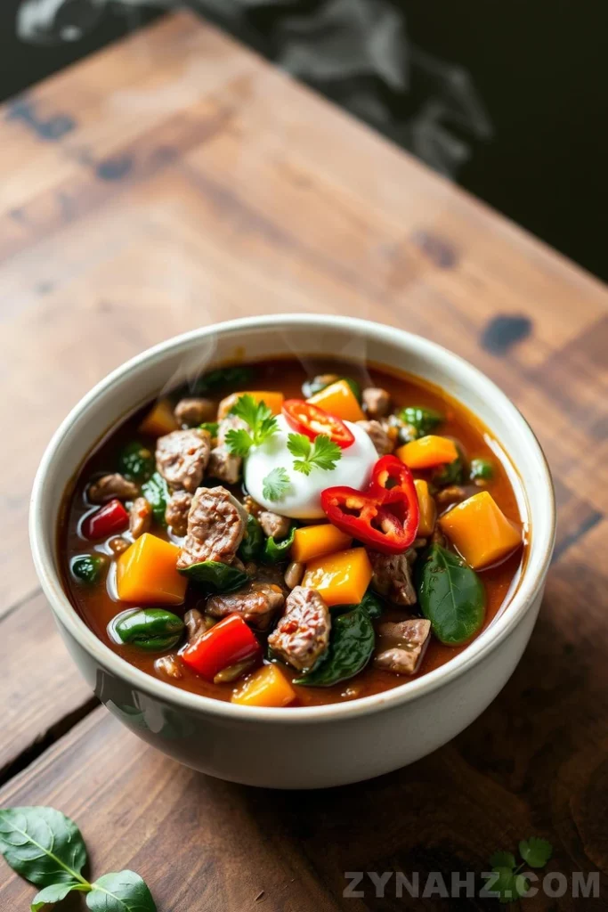 Venison and Spinach Chili Recipe - Zynahz