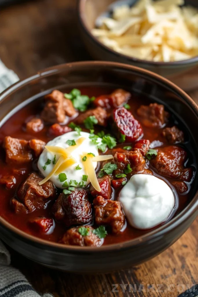 Venison Chili with Roasted Red Peppers Recipe - Zynahz Venison Chili with Roasted Red Peppers Recipe - Zynahz