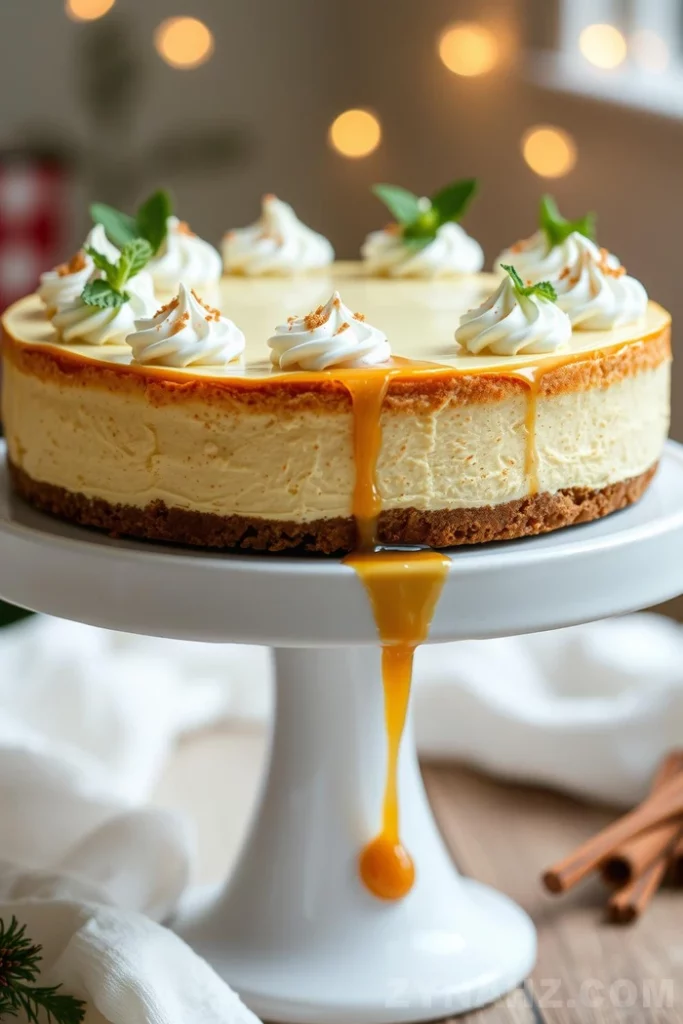 Eggnog Cheesecake Recipe - Zynahz Eggnog Cheesecake Recipe - Zynahz
