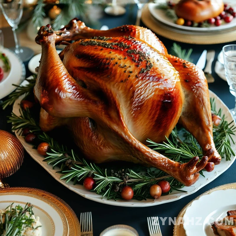 Roasted Turkey with Herb Butter Recipe - Zynahz