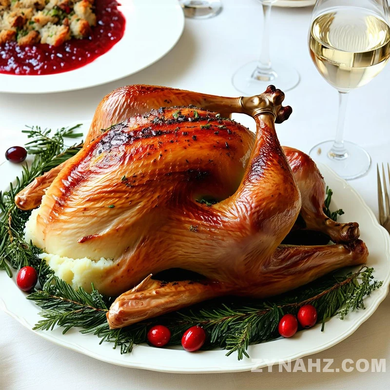 Roasted Turkey with Herb Butter Recipe - Zynahz