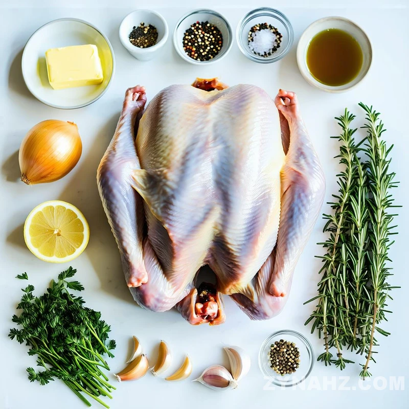 Roasted Turkey with Herb Butter Recipe - Zynahz
