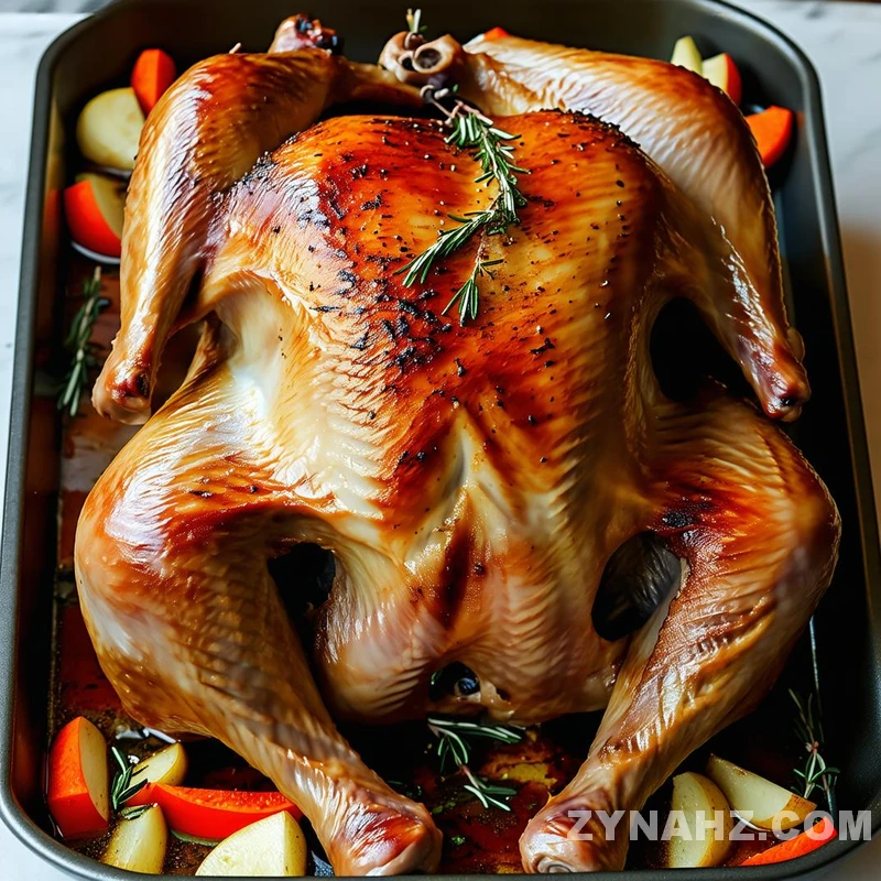 Roasted Turkey with Herb Butter Recipe - Zynahz
