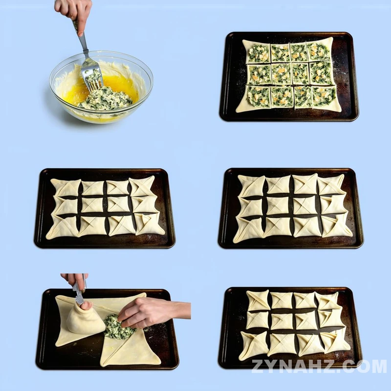 Herb and Cheese Stuffed Pastry Puffs Recipe - Zynahz Herb and Cheese Stuffed Pastry Puffs Recipe - Zynahz