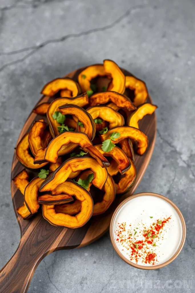 Acorn Squash Fries with Spicy Yogurt Dip Recipe - Zynahz Acorn Squash Fries with Spicy Yogurt Dip Recipe - Zynahz