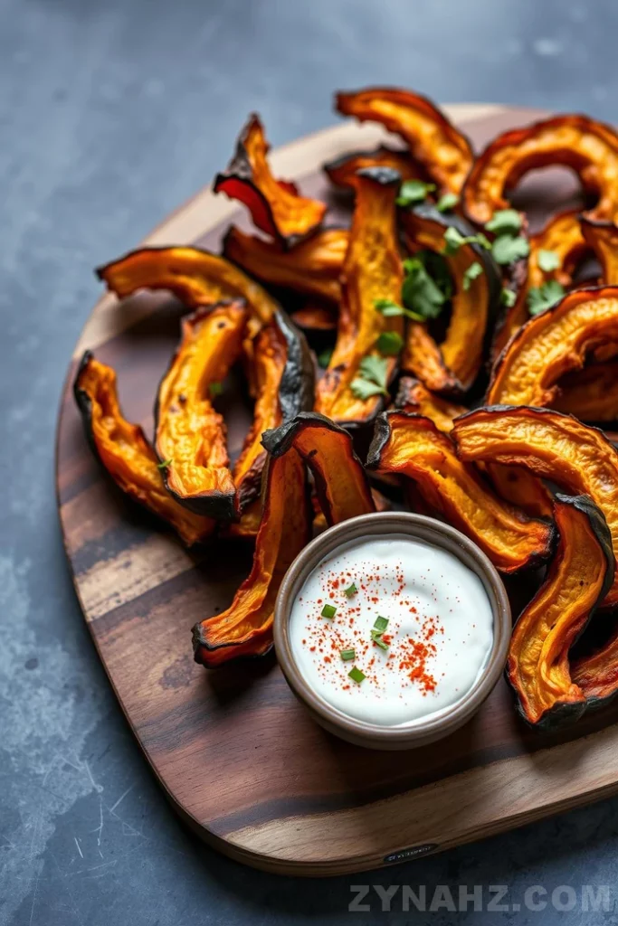 Acorn Squash Fries with Spicy Yogurt Dip Recipe - Zynahz Acorn Squash Fries with Spicy Yogurt Dip Recipe - Zynahz