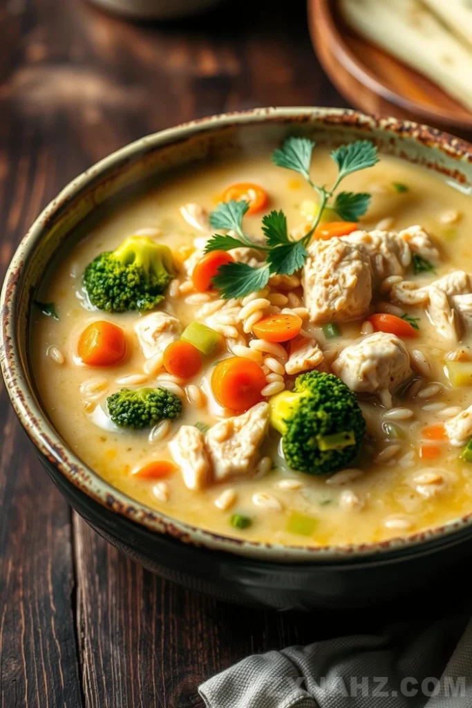 Creamy Chicken Wild Rice Soup with Broccoli Recipe - Zynahz Creamy Chicken Wild Rice Soup with Broccoli Recipe - Zynahz