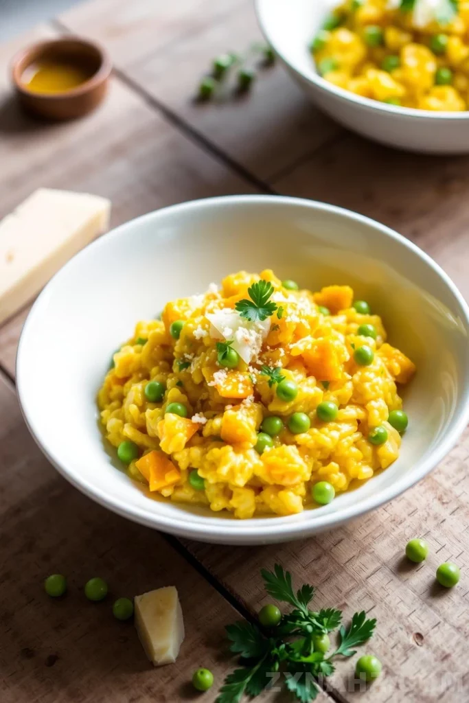 Butternut Squash and Pea Risotto Recipe - Zynahz Butternut Squash and Pea Risotto Recipe - Zynahz