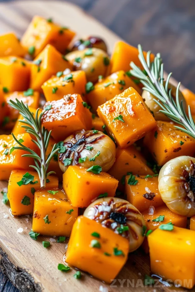 Garlic Herb Roasted Butternut Squash Recipe - Zynahz Garlic Herb Roasted Butternut Squash Recipe - Zynahz