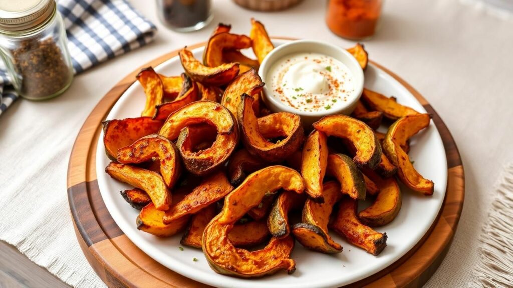 Acorn Squash Fries with Spicy Yogurt Dip Recipe