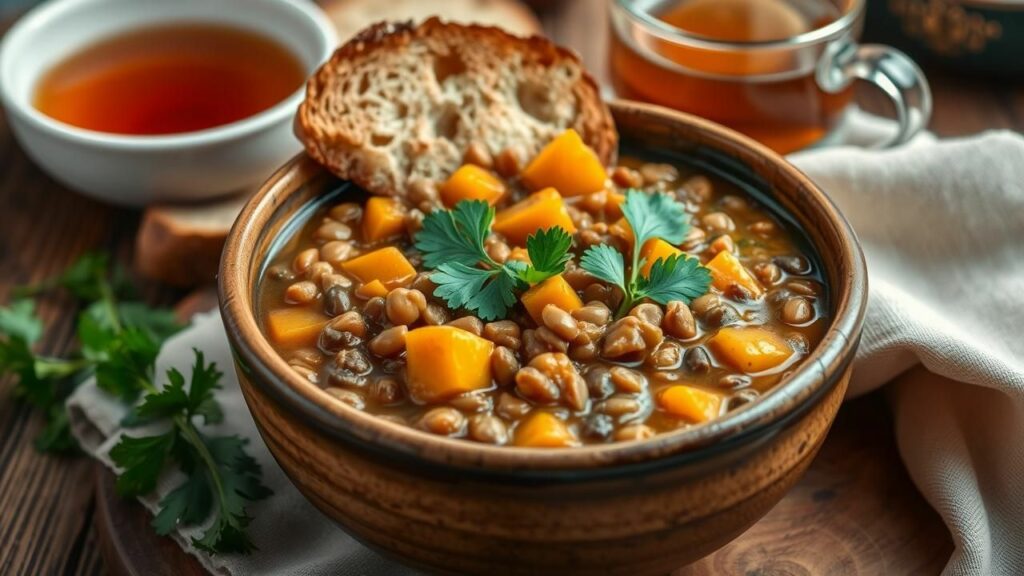 Acorn Squash and Lentil Stew Recipe