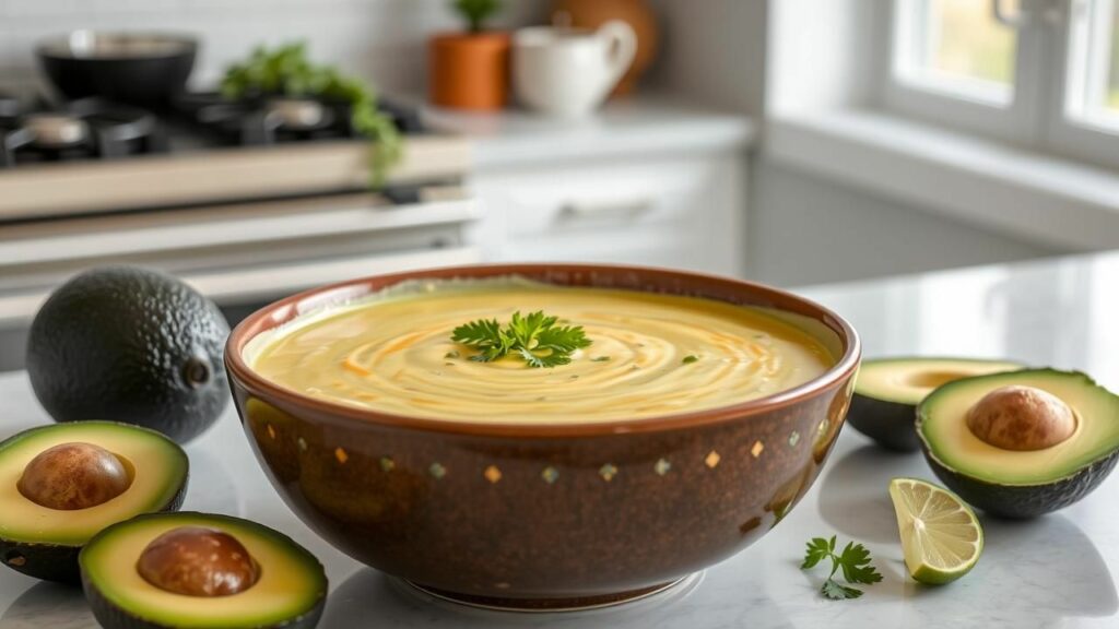 Avocado Cheeseburger Soup Recipe