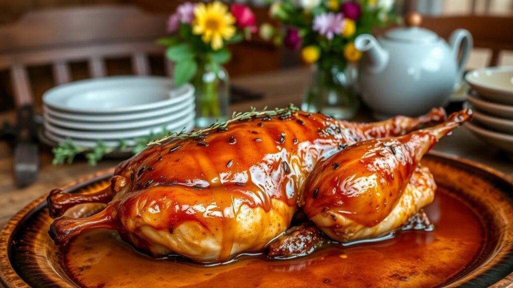 Baked Pheasant with Honey and Mustard Recipe
