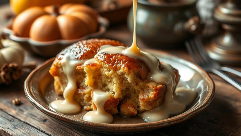 Bread Pudding with Vanilla Sauce Recipe