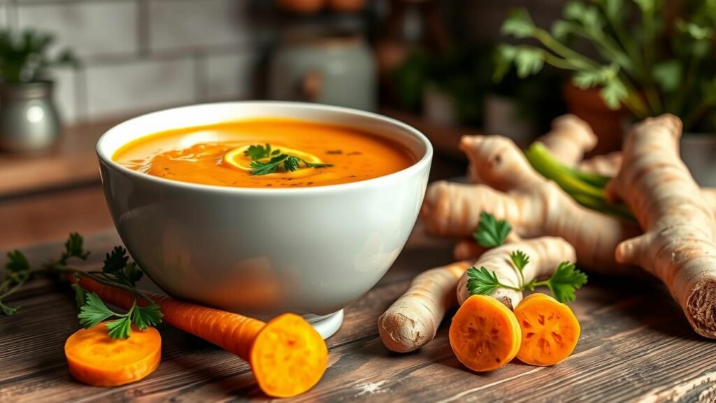 Butternut Squash and Carrot Ginger Soup Recipe