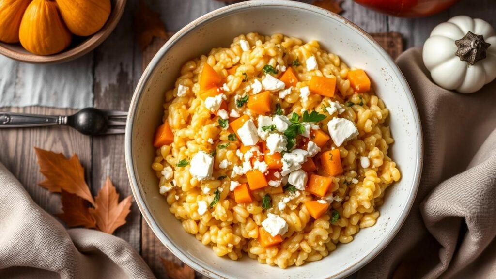 Butternut Squash and Goat Cheese Risotto Recipe