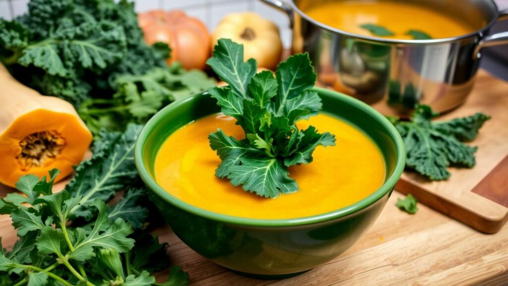 Butternut Squash and Kale Soup Recipe