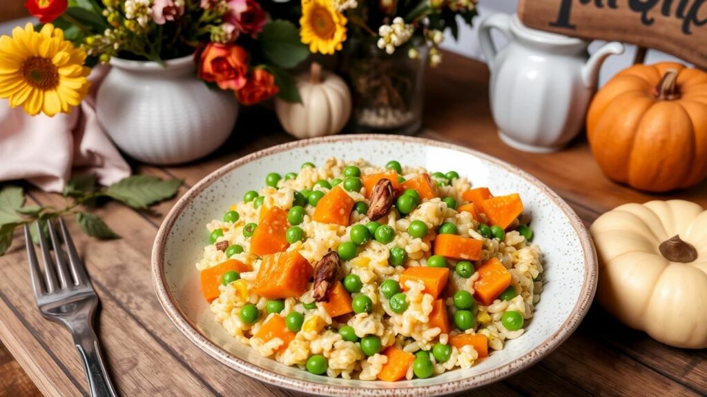 Butternut Squash and Pea Risotto Recipe