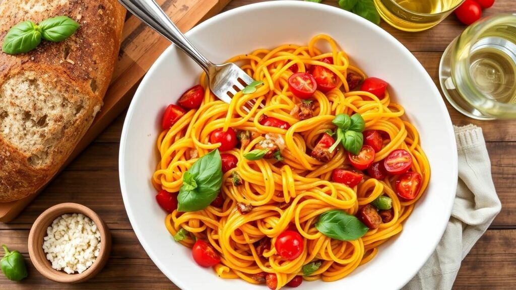 Butternut Squash and Tomato Pasta Recipe