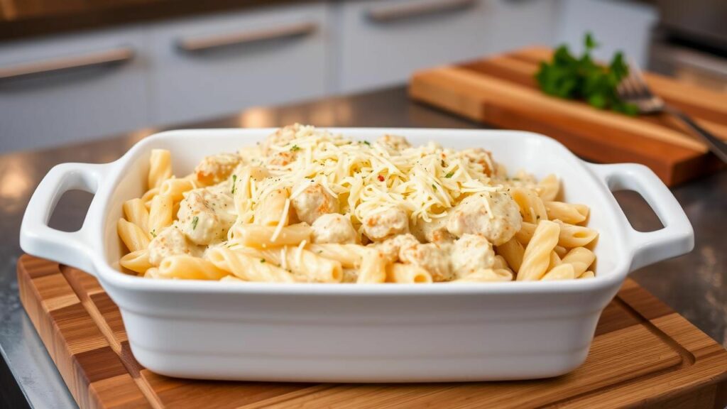 Cheesy Chicken Alfredo Ziti Recipe