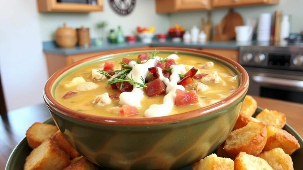 Chicken Bacon Ranch Cheeseburger Soup Recipe