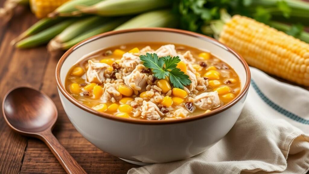 Chicken Wild Rice Soup with Corn Recipe