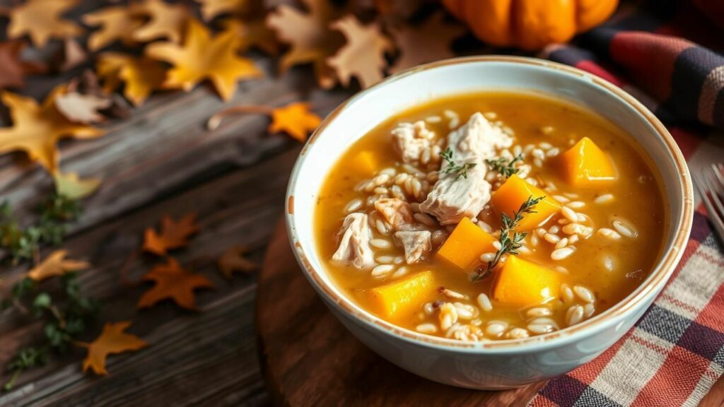 Chicken Wild Rice and Butternut Squash Soup Recipe