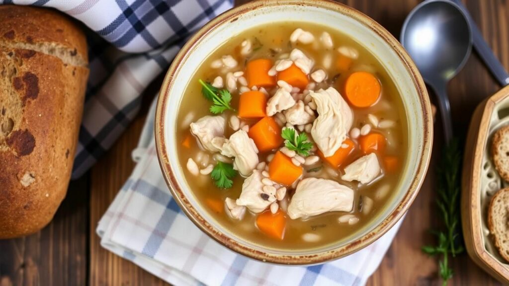 Chicken Wild Rice and Carrot Soup Recipe