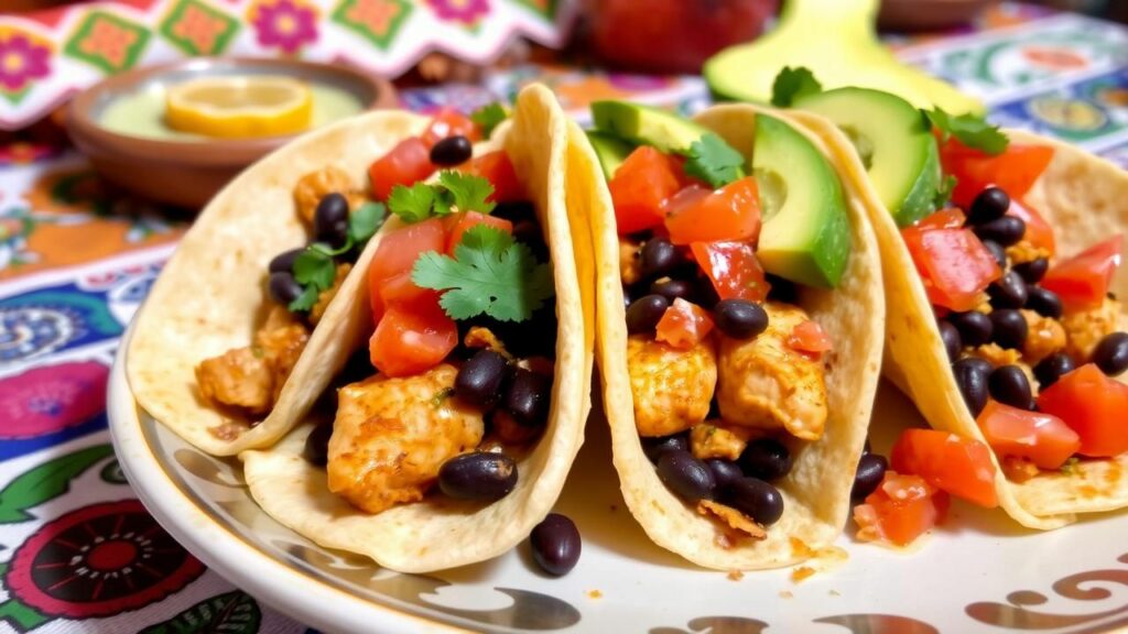 Chicken and Black Bean Tacos Recipe