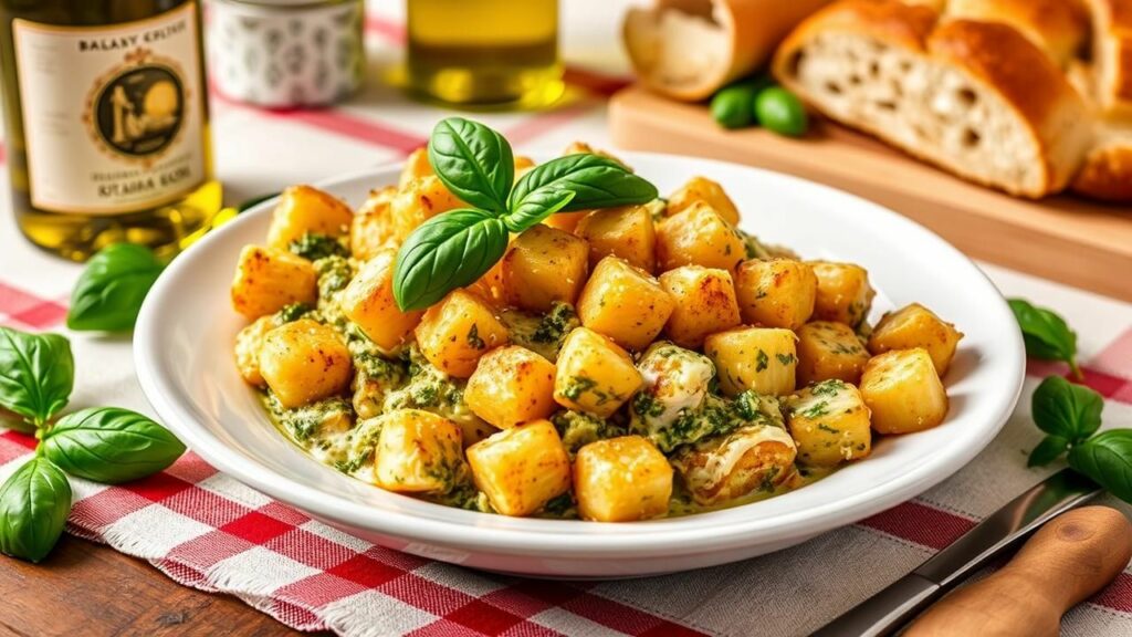 Chicken and Pesto Tater Tot Casserole Recipe