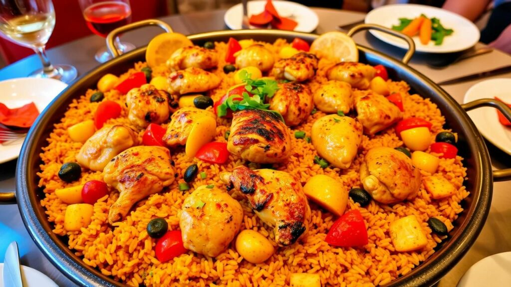 Chicken and Vegetable Paella Recipe