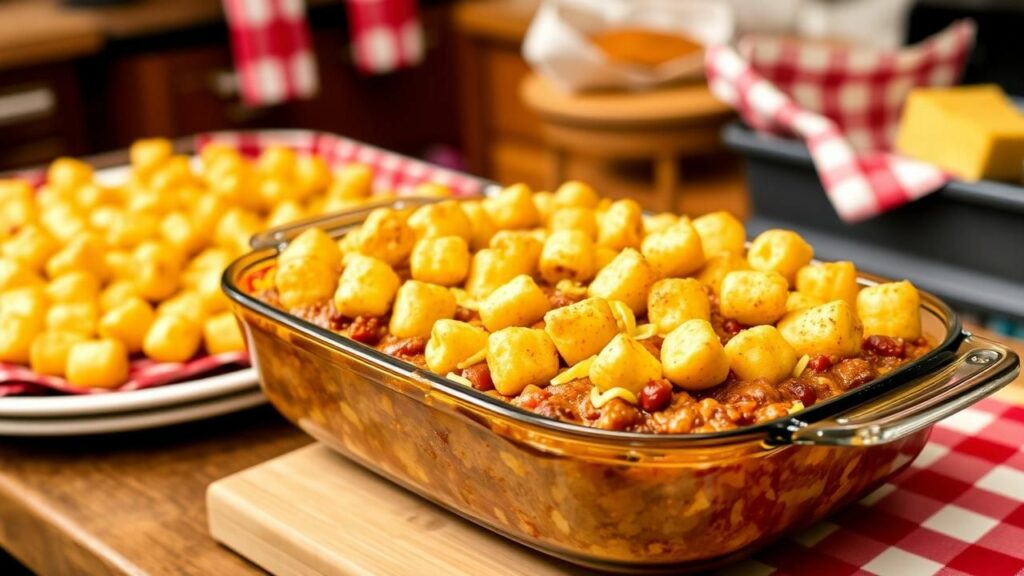 Chili Cheese Tater Tot Casserole Recipe