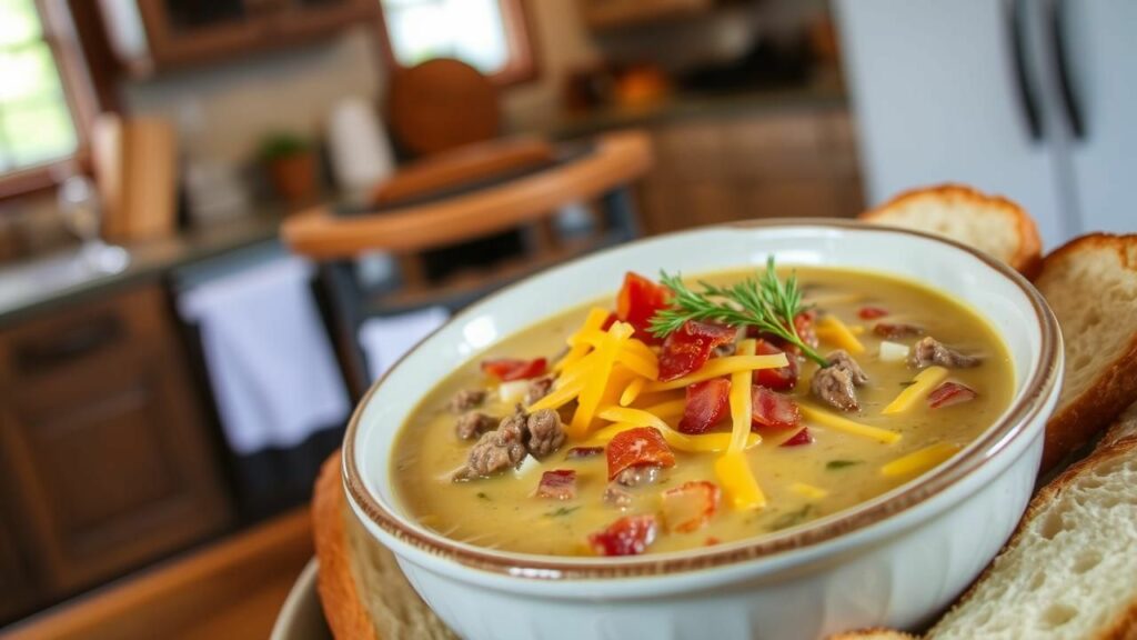 Classic Bacon Cheeseburger Soup Recipe