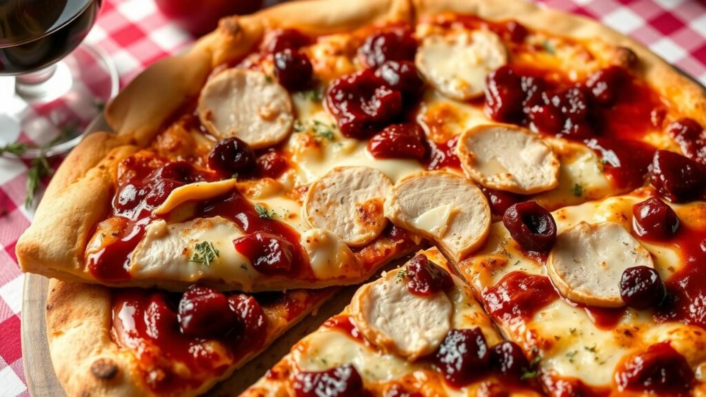 Cranberry BBQ Turkey Pizza Recipe