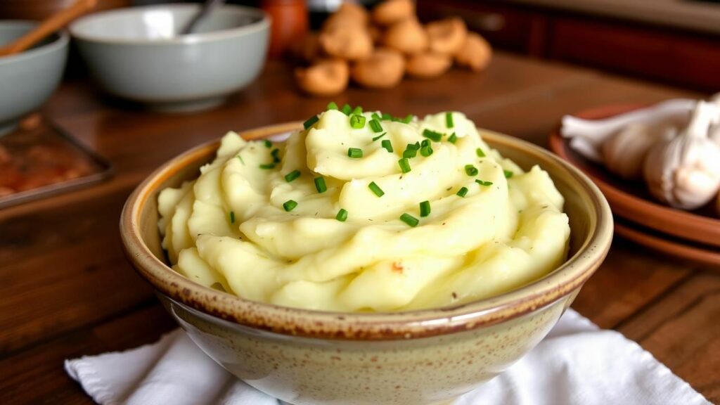 Creamy Garlic Mashed Potatoes Recipe