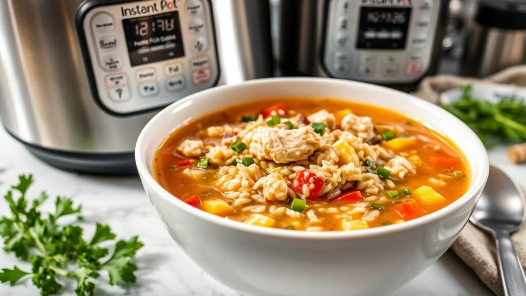 Instant Pot Chicken Wild Rice Soup Recipe