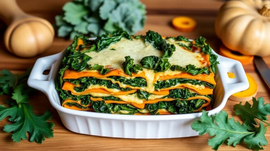 Kale and Butternut Squash Lasagna Recipe