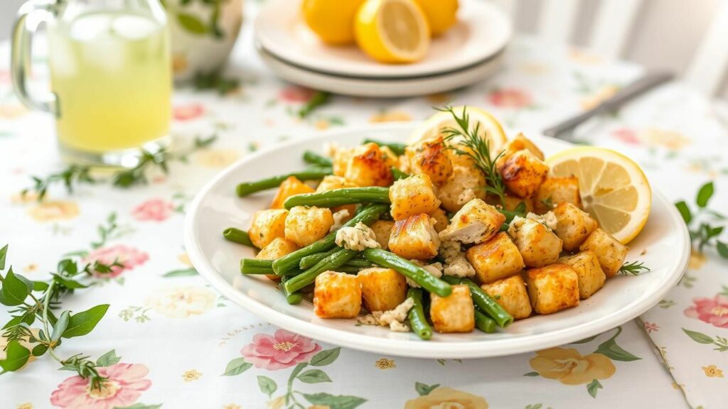 Lemon Herb Chicken Tater Tot Casserole Recipe