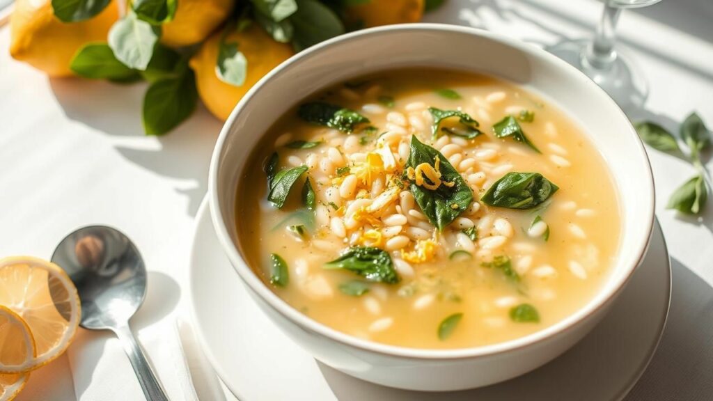 Lemon Orzo Soup Recipe