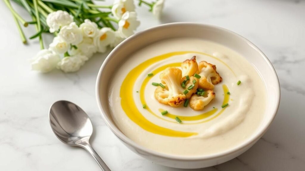 Low-Calorie Cauliflower and Potato Soup Recipe