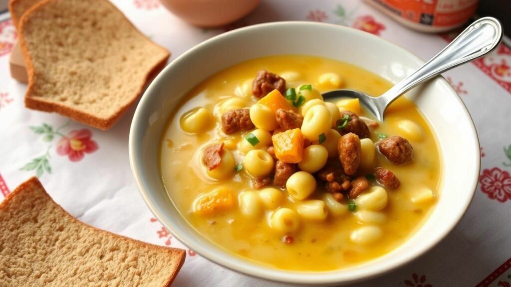 Mac and Cheese Cheeseburger Soup Recipe