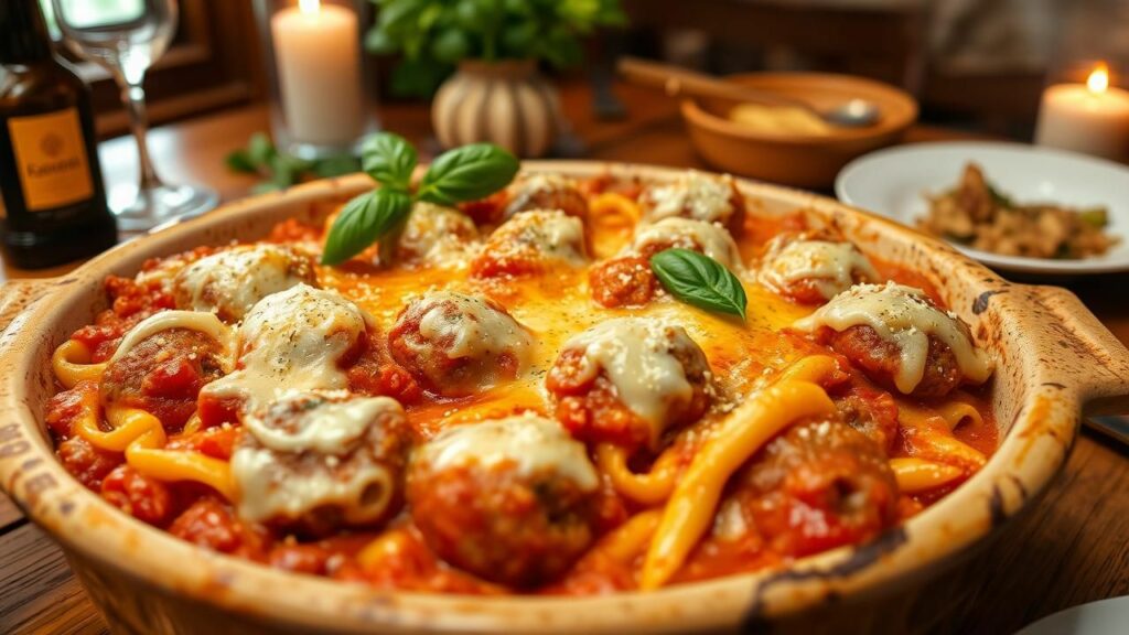 Meatball Baked Ziti Recipe