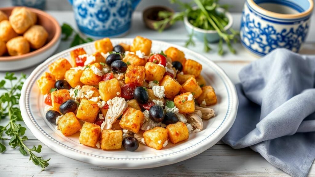 Mediterranean Tater Tot Casserole Recipe