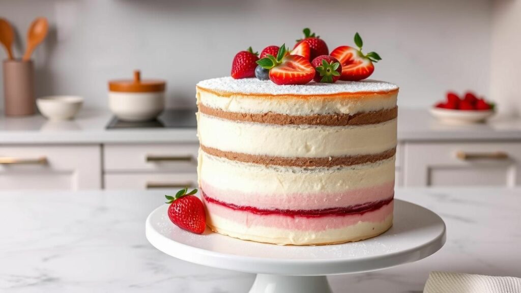 Neapolitan Chiffon Cake Recipe