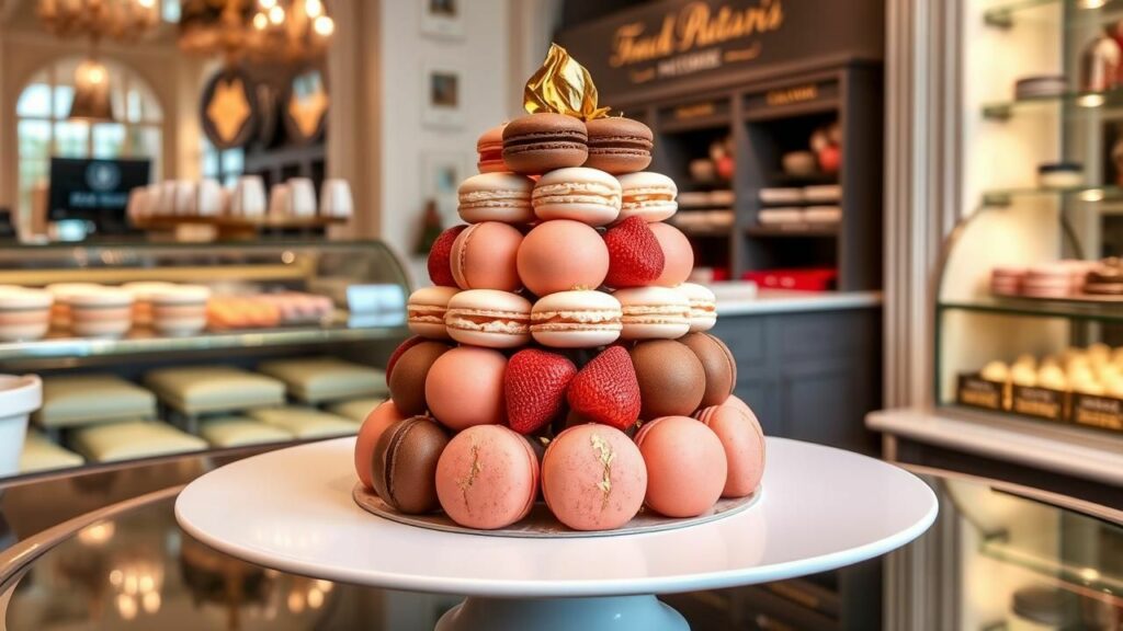 Neapolitan Macaron Cake Recipe