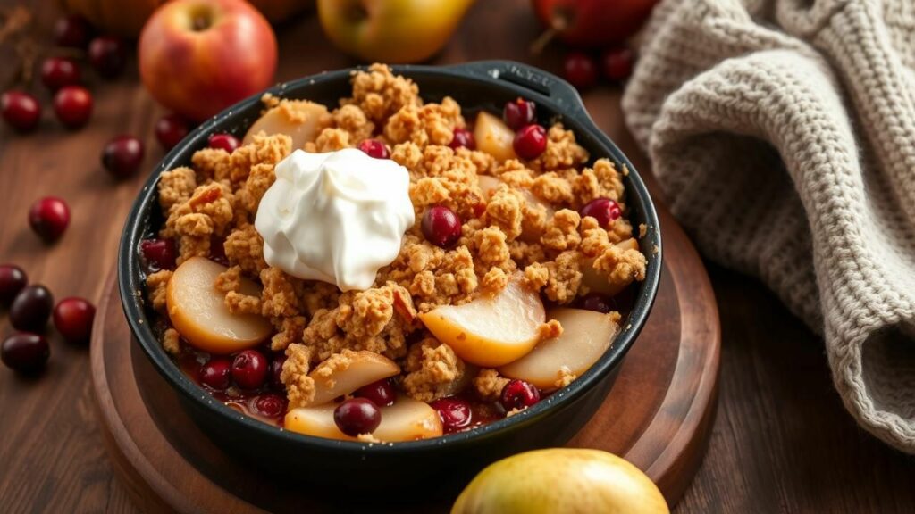 Pear and Cranberry Crisp Recipe