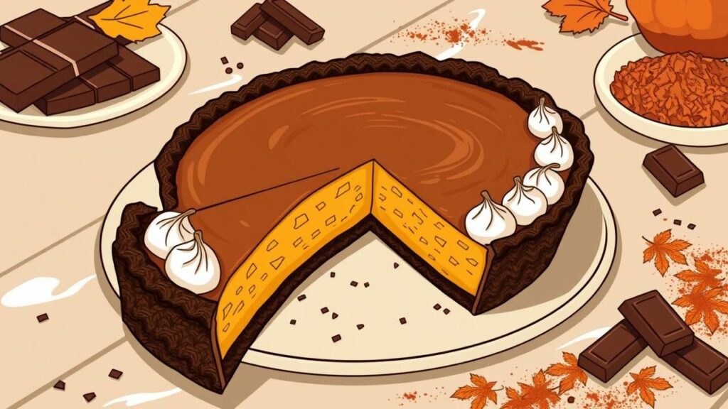 Pumpkin Pie with a Chocolate Crust Recipe