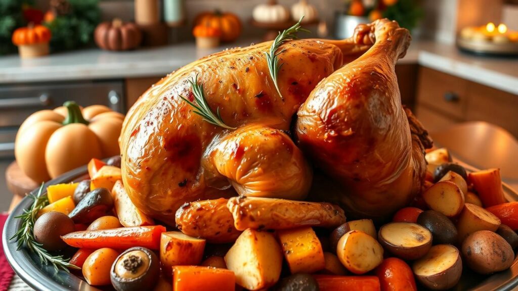 Roast Chicken with Root Vegetables Recipe