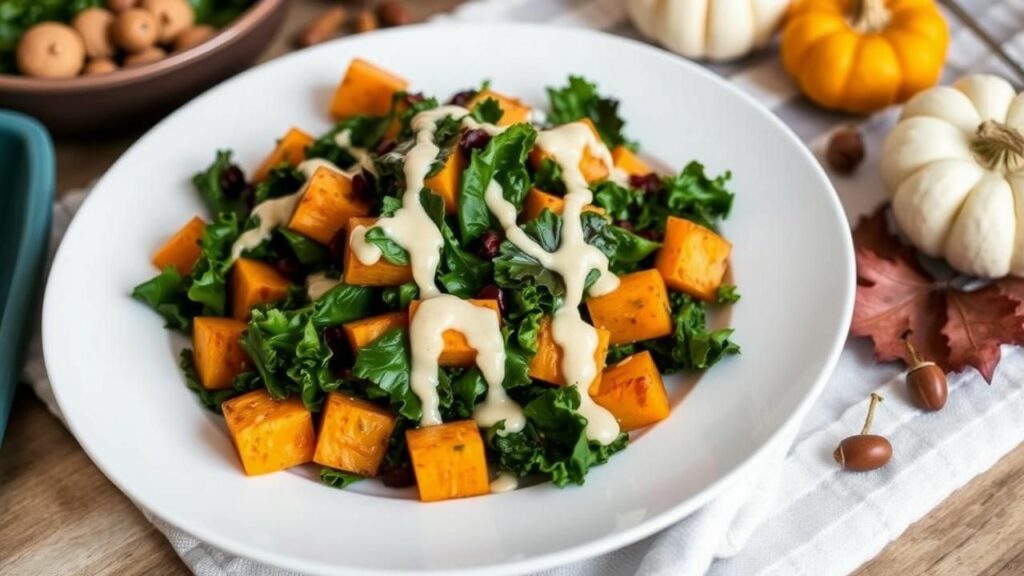 Roasted Butternut Squash and Kale Salad Recipe
