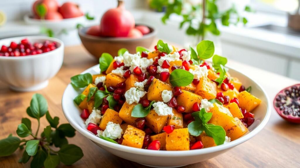 Roasted Butternut Squash and Pomegranate Salad Recipe